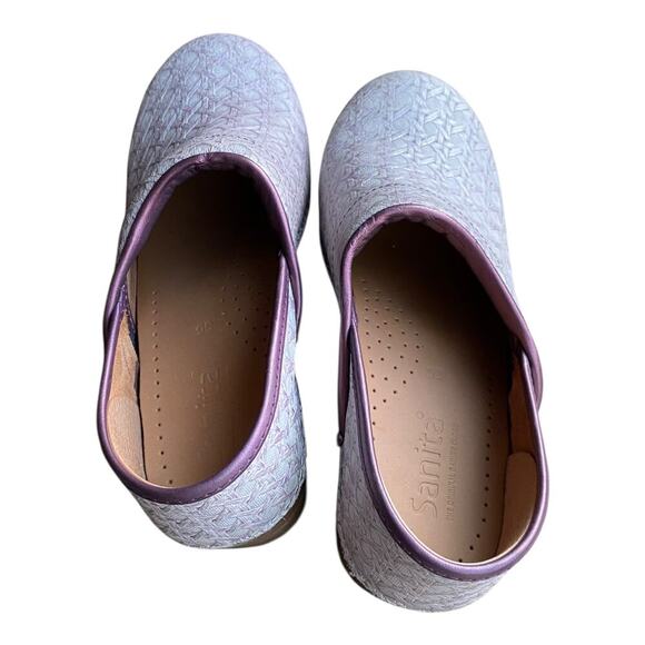 Sanita Women’s Purple Trim Clogs For Nurses, EU 35, US 4 - Picture 3 of 16